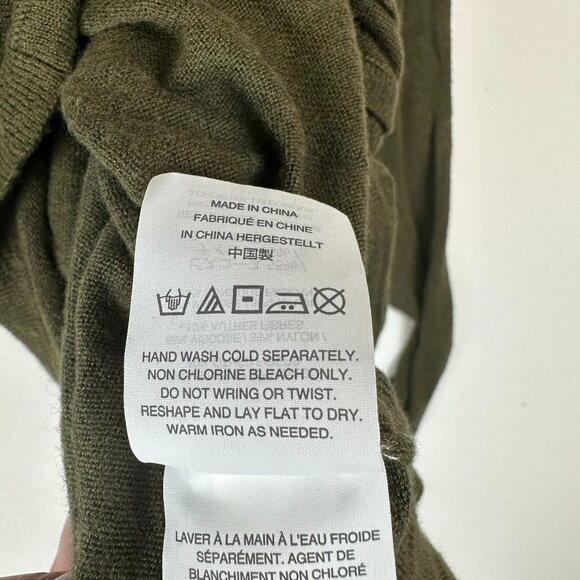 Madewell Fine Gauge Tie Front Sweater in Foliage Green - Picture 7 of 7